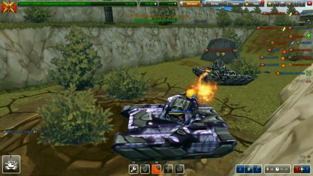 Танки Онлайн - Новогодняя Нарезка Голдов ОТ I-U3_KaBKa3a смотреть онлайн