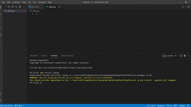 cowsay, making cow diagram with python code.!!!!!! смотреть онлайн