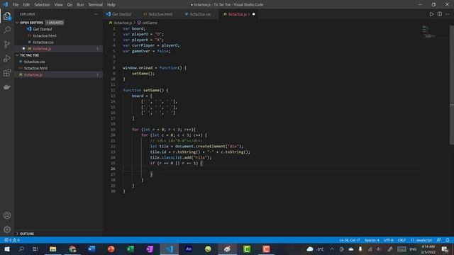 Build Tic Tac Toe with JavaScript HTML CSS Tutorial смотреть онлайн