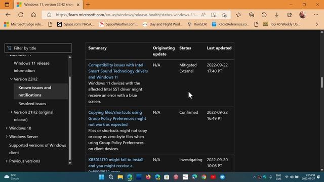 Windows 11 22H2 known issues Intel Smart Sound technology still a problem BSOD смотреть онлайн