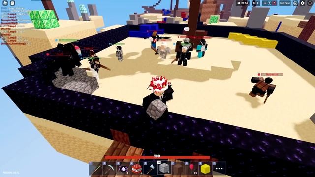 Last to LEAVE Circle, WINS $10,000.. (Roblox Bedwars) смотреть онлайн