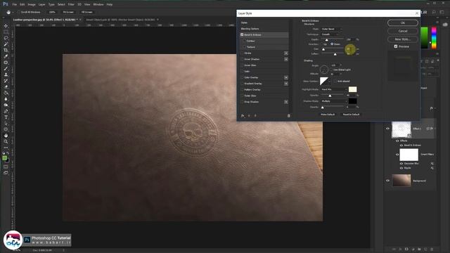 How to Create a Leather Stamp Logo Mockup in Adobe Photoshop BabArt iR смотреть онлайн