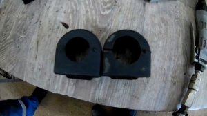 Опель Антара.замена втулок стабилизатора.