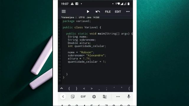 Como criar uma variável no Java n ide смотреть онлайн