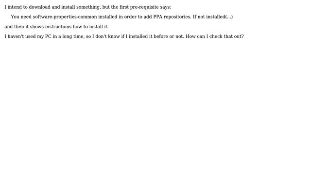 Ubuntu: How can I see if I have software-properties-common installed? смотреть онлайн