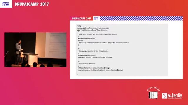 Creacion de extensiones de Twig - Víctor Rodríguez #DrupalCampES @vlledo смотреть онлайн