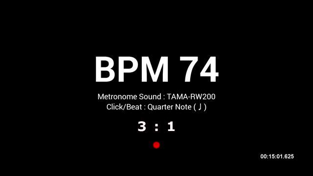 Metronome BPM 74 / TAMA-RW200 смотреть онлайн