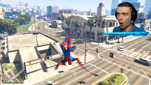 Upgrading SPIDERMAN Into GOD In GTA 5 смотреть онлайн