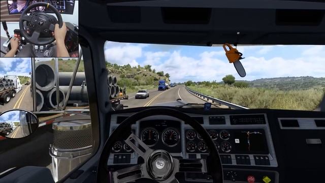 Kenworth W900 Open Pipe - American Truck Simulator | Thrustmaster TX смотреть онлайн