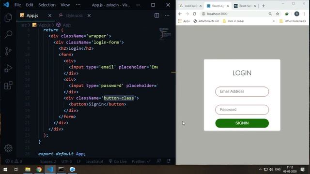 Login Page Animated Effects and React Functions to submit data - Reactjs, Scss and Core css. смотреть онлайн
