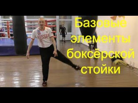 Бокс: фронтальная и боевые стойки/Boxing: frontal stance and fighting stance