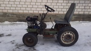 МИНИТРАКТОР с реверсом. Первый выезд.