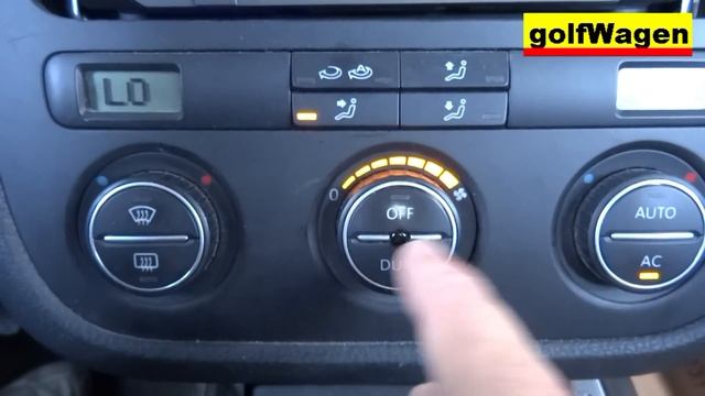 VW Golf 5 - Climatronic reset ventilation flaps how to смотреть онлайн