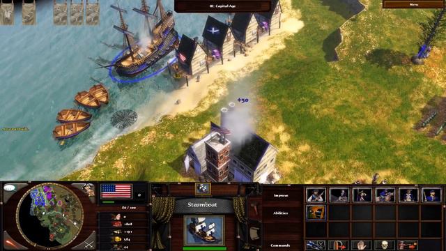 Age of Empires 3 Wars of Liberty Mod - United States Faction Gatling Gun Memes смотреть онлайн