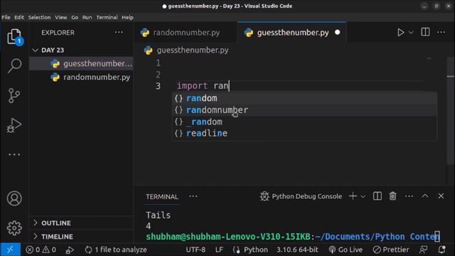 23. Learn about Random Module in Python by developing number guessing game - Python Beginner Boost смотреть онлайн