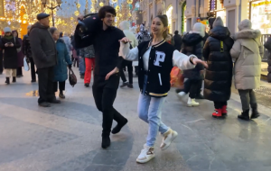 Джинвело Лезгинка 2023 Парень И Девушка Танцуют Классно Никольская Москва ALISHKA Jinvelo Чеченская