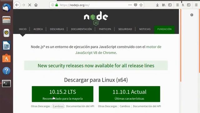 Curso claves javascript 8. Instalación de node.js en Ubuntu смотреть онлайн