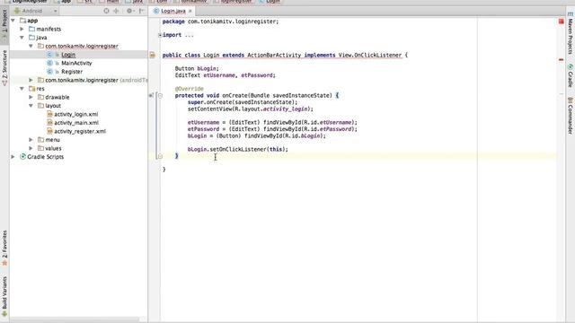 Android Studio Tutorial - Login and Register Part 1 - User Interface смотреть онлайн