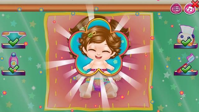 Игра Уход за Малышкой Лили. Игры для девочек смотреть онлайн