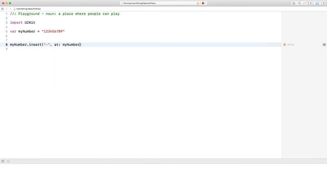 Swift 4 - insert character in string (in specific place) смотреть онлайн