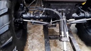 Установка переднего отвала на трактор мтз 1221