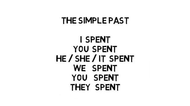 How to conjugate "to spend" in the present simple, the past simple and the past perfect смотреть онлайн