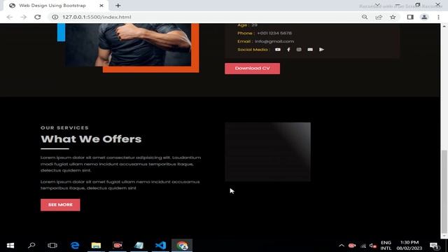 Build a Complete Responsive Portfolio Website Using Html Css Bootstrap 5 смотреть онлайн