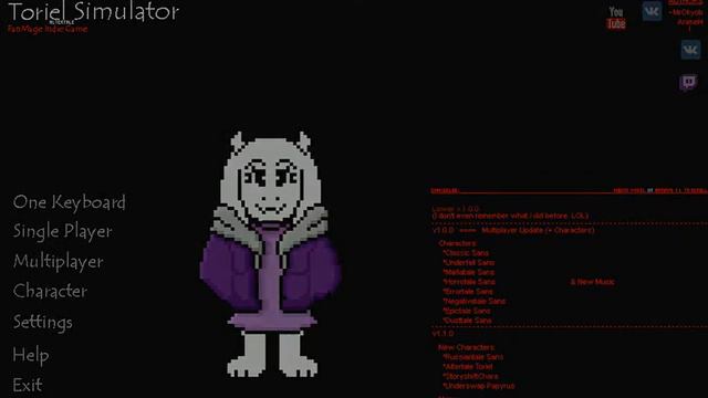 Русский Санс в Sans Simulator смотреть онлайн
