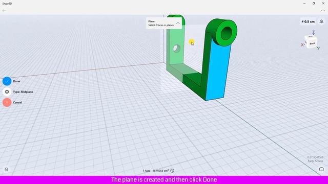 Mirror Plane and Sketch in Shapr3d смотреть онлайн