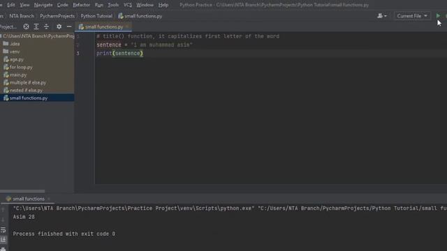 title() function in python tutorial in hindi urdu | Python Programming code смотреть онлайн