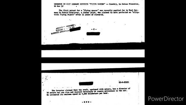 German Pilot Rudolf Schriever (CIA Doc) - Flying Saucer patent - rise, descend & remain motionless смотреть онлайн