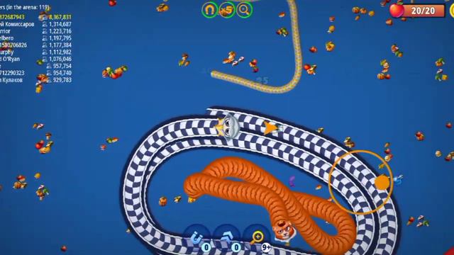 Wormszone Slither Snake Top.02.io 002 Snake Best World Record Wormszone 600000score+ смотреть онлайн