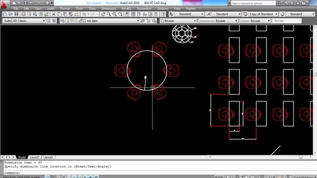 Auto CAD 2010 - Bài 7. Lệnh ARRAY sao chép khối hình tròn, hình chữ nhật смотреть онлайн