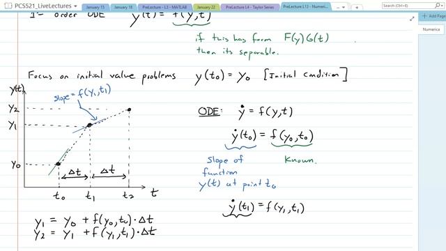 MATLAB Lecture - Euler's Method смотреть онлайн