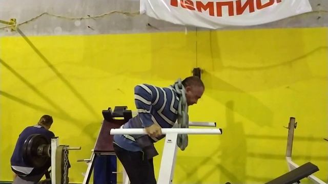 Отжимания на брусья с 40кг весом. смотреть онлайн