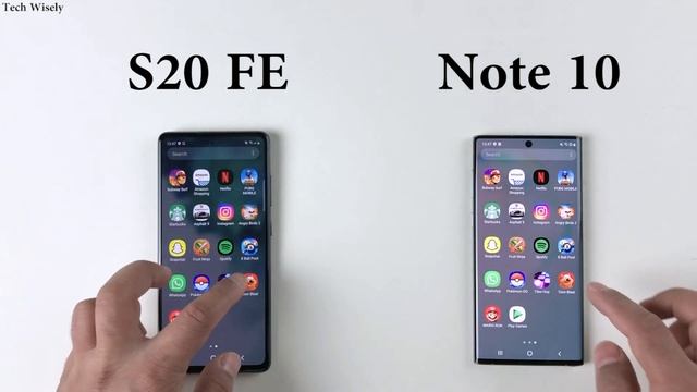 SAMSUNG S20 FE vs Note 10 : Speed Test + Size Comparison + Ram Management смотреть онлайн