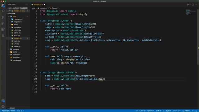 23-Python Django Dersleri-Category SlugField смотреть онлайн