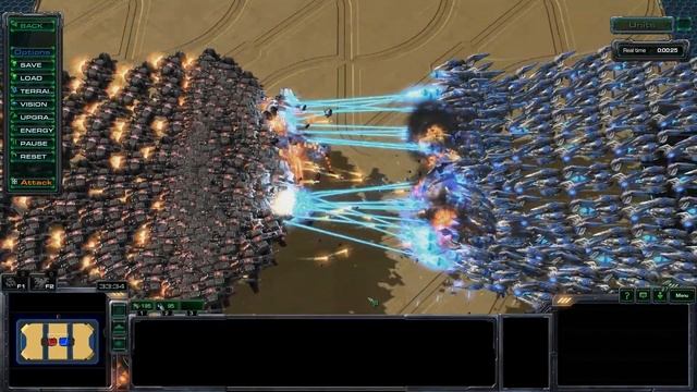 Starcraft 2 - 100 Void Rays vs 200 Vikings смотреть онлайн