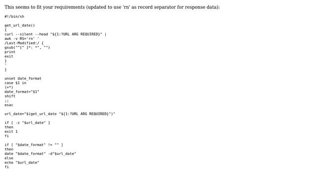 Unix & Linux: Command line tool to check when a URL was updated? (3 Solutions!!) смотреть онлайн
