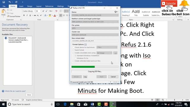 Rufus: How To Create Windows 10 Bootable USB Flash Drive Easily смотреть онлайн