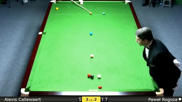 Snooker 6R Final : Alexis Callewaert vs Paweł Rogoza смотреть онлайн