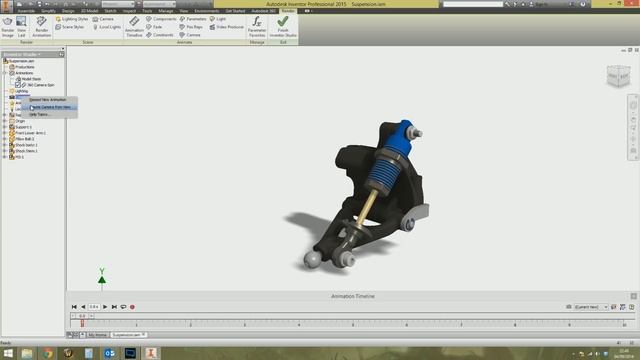 Animate Camera 360 Turntable, Inventor Studio | Autodesk Inventor смотреть онлайн