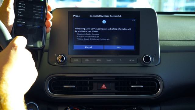 2022 Hyundai Kona: Connecting Bluetooth & Apple Carplay