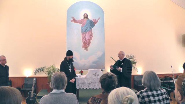 награждение епископа Николаева С.И. медалью св.Петра смотреть онлайн