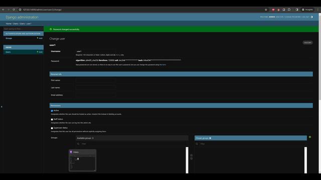Как зарегистрировать в админке Django переопределенную модель пользователя смотреть онлайн