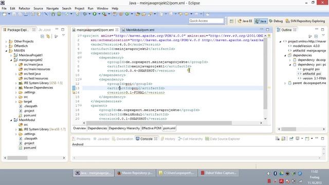 JAVA Programmieren - Maven Teil 6 - Dependencies смотреть онлайн