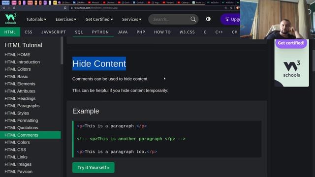 HTML коментарии