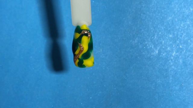 Nail design - gel polish STAINS. Very SIMPLE and FAST manicure technique смотреть онлайн