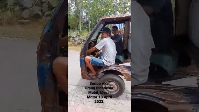 SERIBU AKAL ORANG INDONESIA, MOBIL ANTIK DENGAN MESIN MOTOR BISA JALAN // REZA PRODUCTION