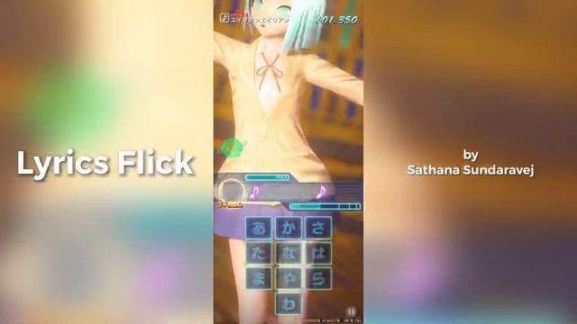 Lyrics Flick (Miku Flick re-make for iOS) смотреть онлайн